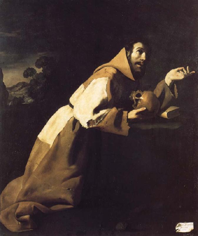 Francisco de Zurbaran Saint Francis in Meditation Sweden oil painting art
